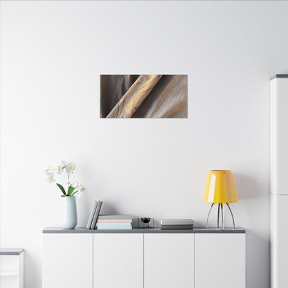 Warm Silk Drape Canvas Art - Japanese Pattern Japandi