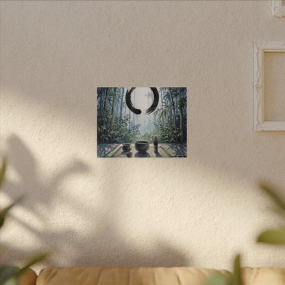 Seijaku Tea Ceremony Canvas Art - Zen Enso