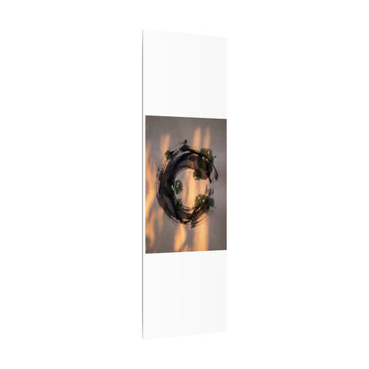 Ink Brushstroke Spring Canvas Art | Dark Japandi Bold Design