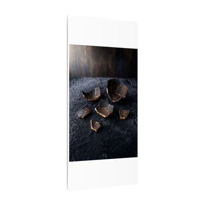 Winter Broken Pottery Shadow Zen Canvas Art | Bold Decor