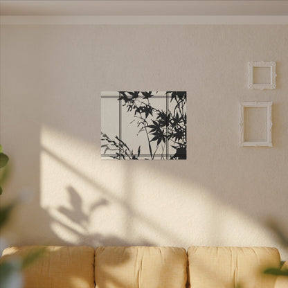 Shoji Screen Canvas Art | Summer Japandi Minimal Line Art