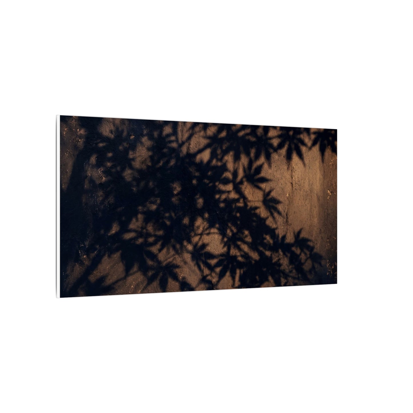 Shadow Play Autumn Canvas Art | Dark Japandi Atmospheric Design