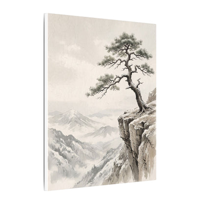 Seijaku Pine Tree Canvas Art - Japandi Japanese Pattern