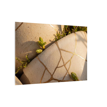 Spring Broken Pottery Gold Vein Canvas Art | Beautiful Decor
