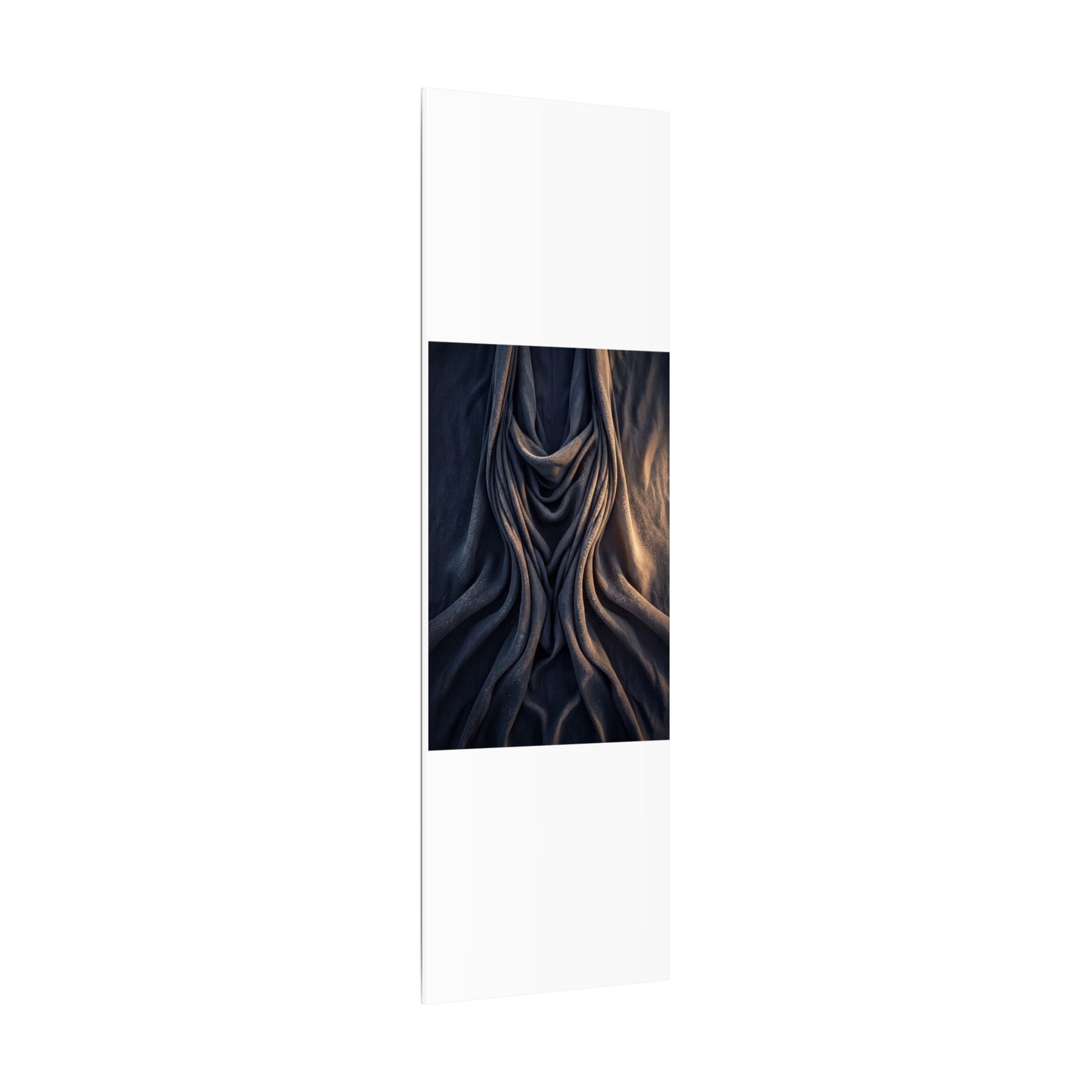 Moody Silk Drape Canvas Art - Shadow Zen Dark Japandi