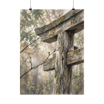 Torii Gate Spring Wall Art Print | Japandi Neutral Design