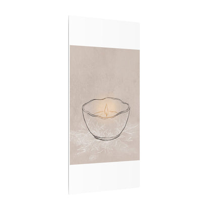 Ceramic Bowl Minimal Line Canvas Art | Neutral Japandi Art
