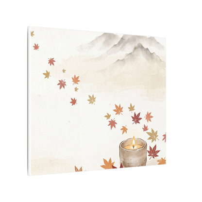 Earthy Mountain Mist Canvas Art - Japanese Pattern Japandi