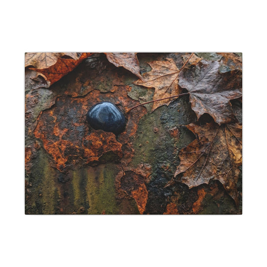 Datsuzoku Rust Patina Canvas Art - Dark Japandi Moody Minimal