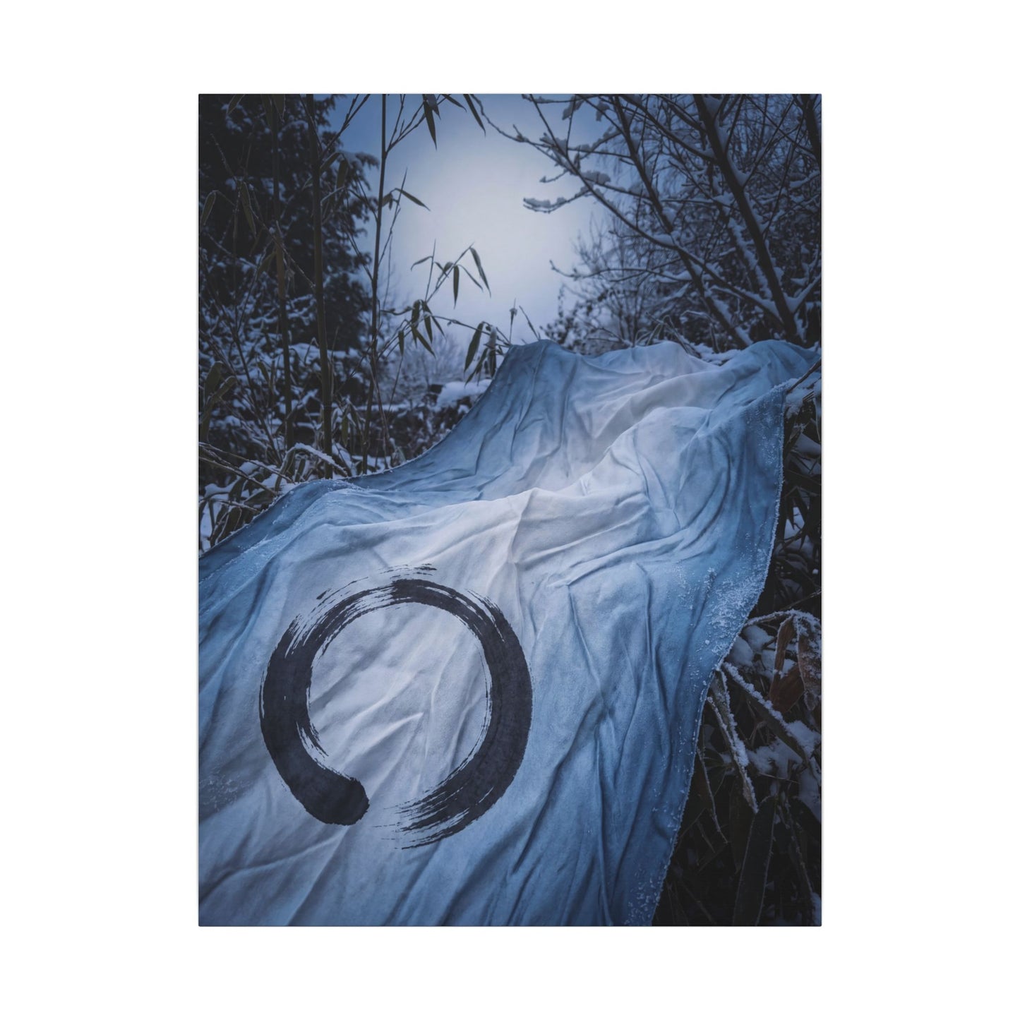 Moonlight Silk Drape Canvas Art - Zen Datsuzoku