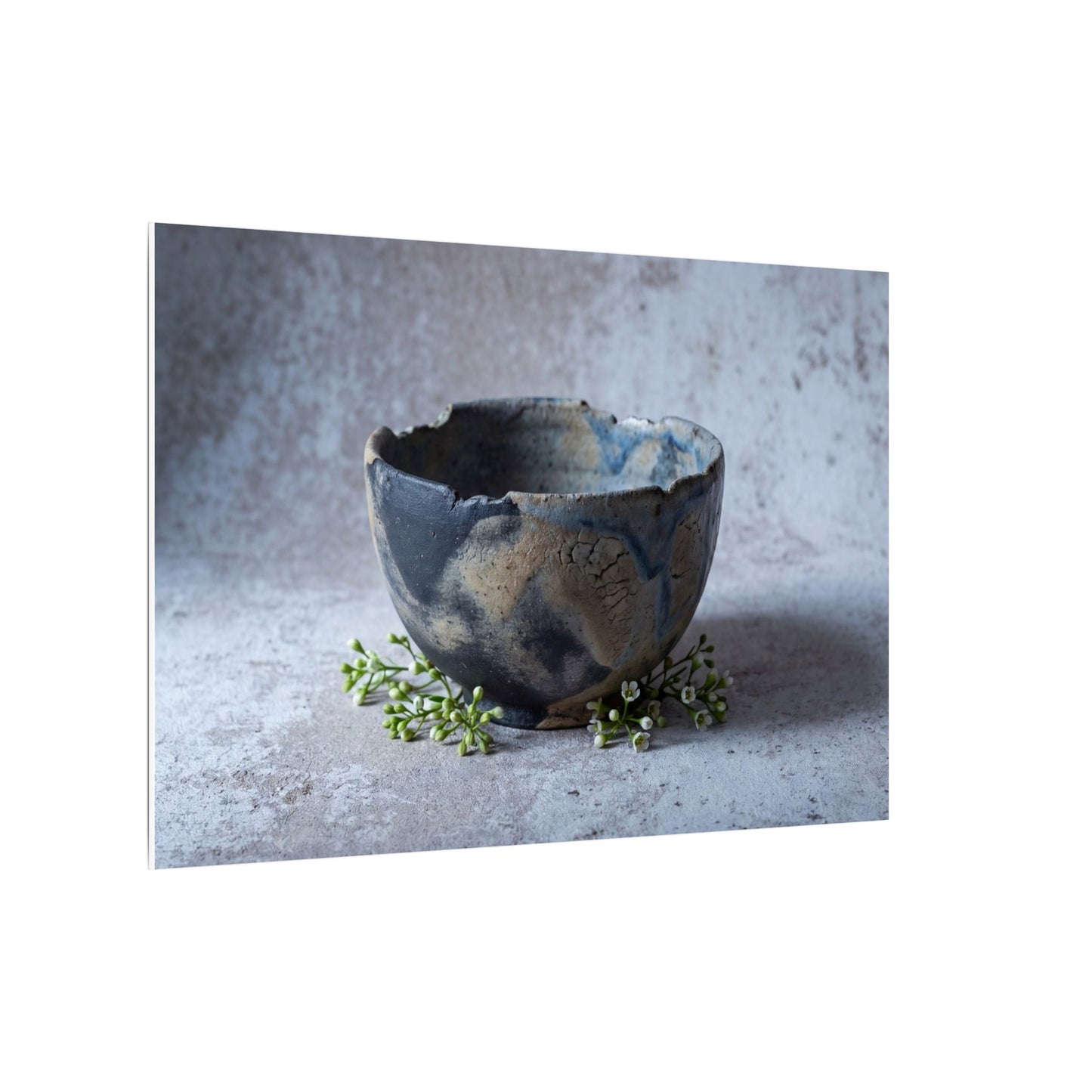 Ceramic Bowl Spring Canvas Art | Japandi Warm Design