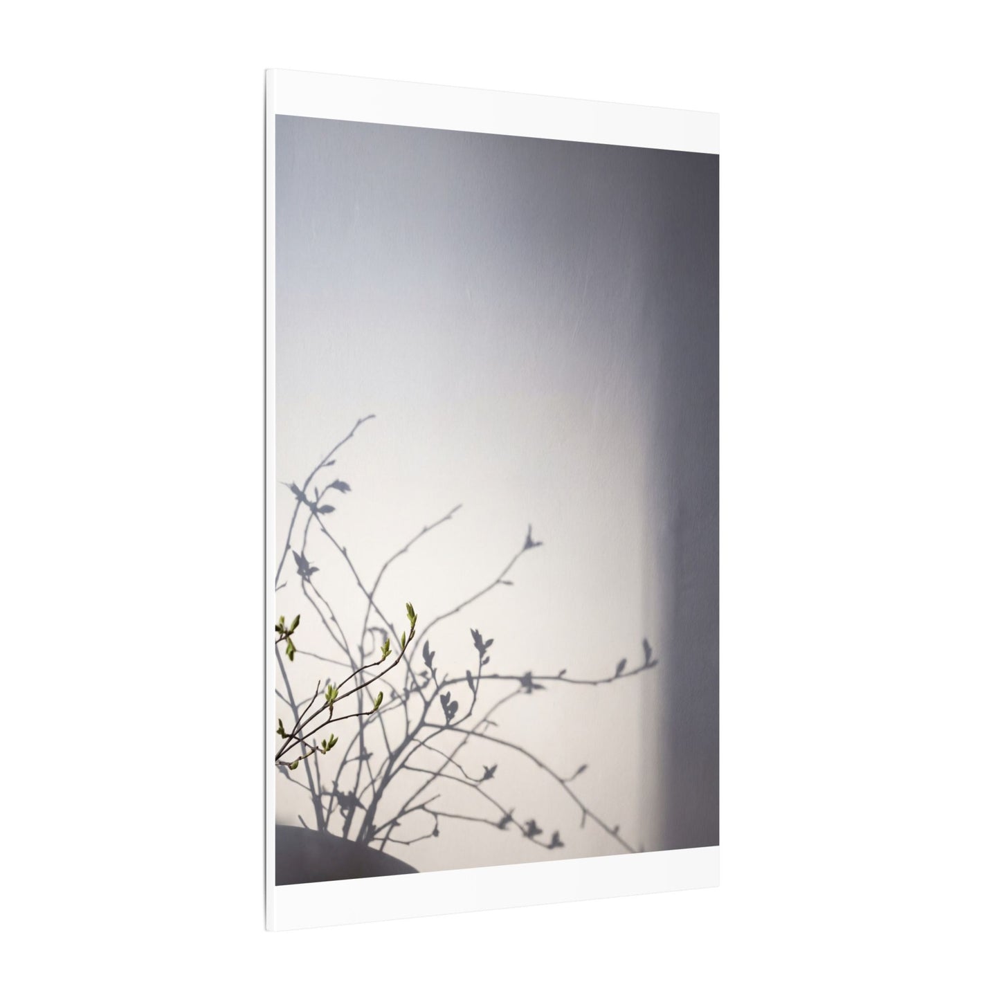 Japandi Shadow Play in Dawn | Japanese Pattern Canvas Art
