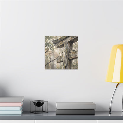 Torii Gate Spring Canvas Art | Japandi Neutral Design