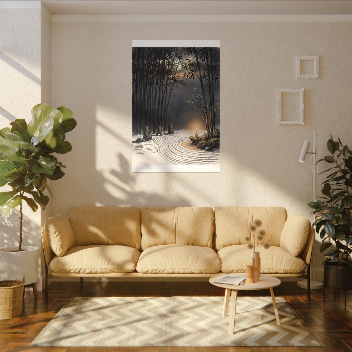 Tranquil Bamboo Grove Canvas Art - Karesansui Zen