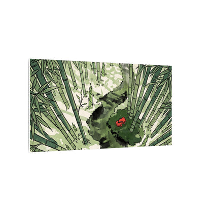 Peaceful Bamboo Grove Canvas Art - Ukiyo E Inspired Zen