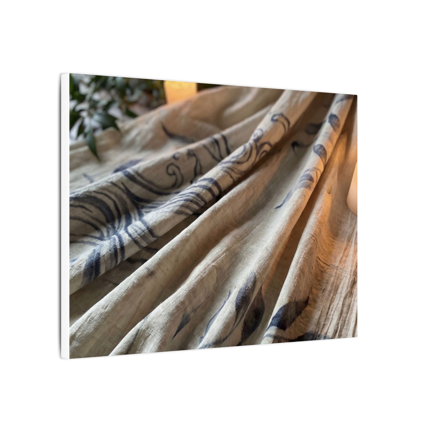 Fukinsei Silk Drape Canvas Art - Japandi Japanese Pattern