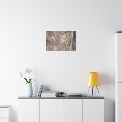 Ma Silk Drape Canvas Art - Japandi Japanese Pattern
