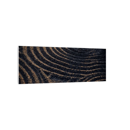 Spring Rock Garden Shadow Zen Canvas Art | Atmospheric Decor
