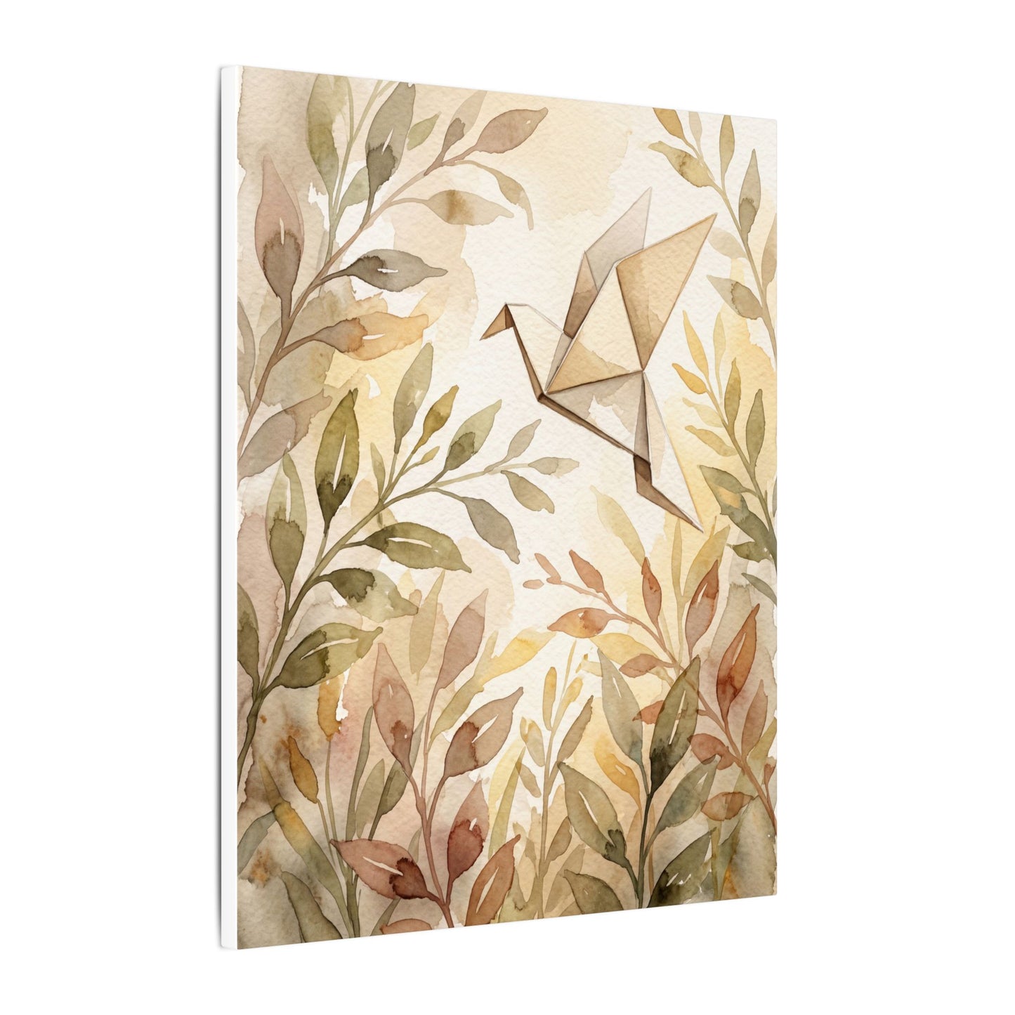 Fukinsei Paper Fold Canvas Art - Japandi Watercolor