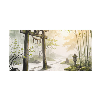 Peaceful Torii Gate Canvas Art - Karesansui Zen