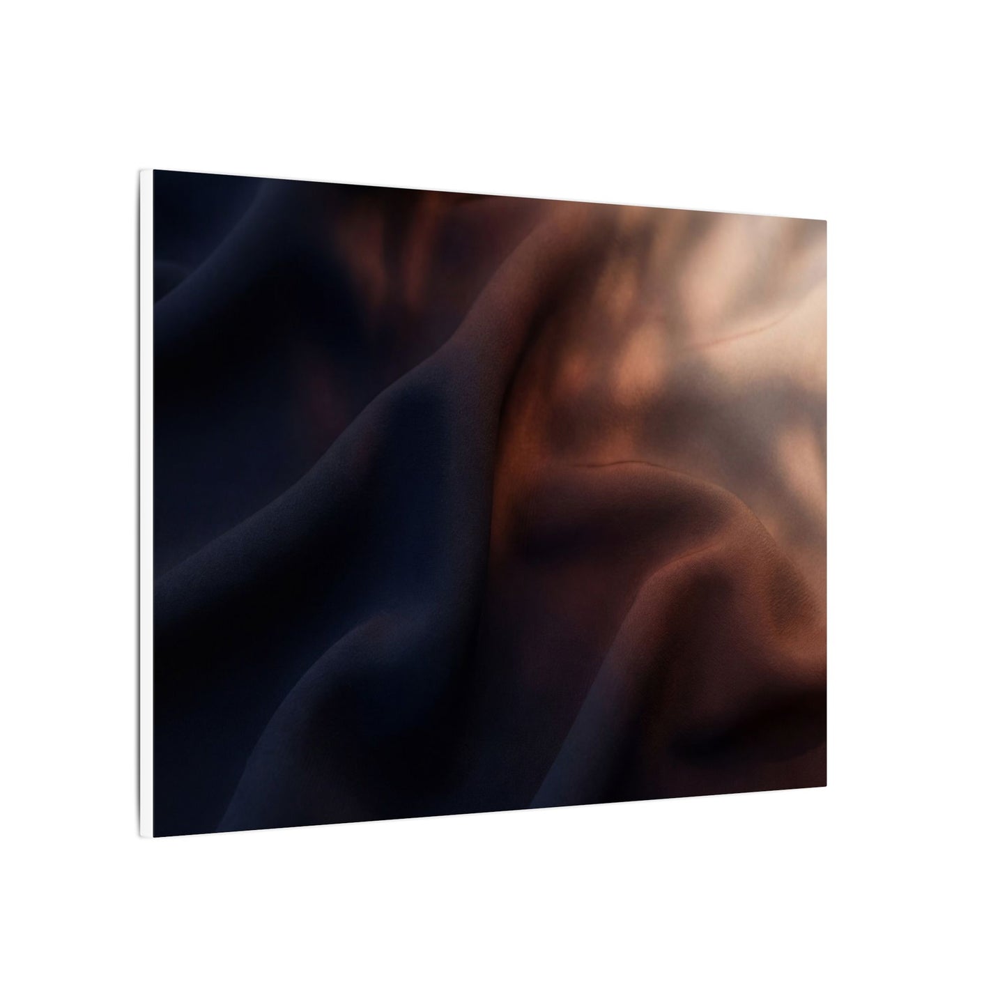 Dark Japandi Silk Drape in Dawn | Shadow Zen Canvas Art