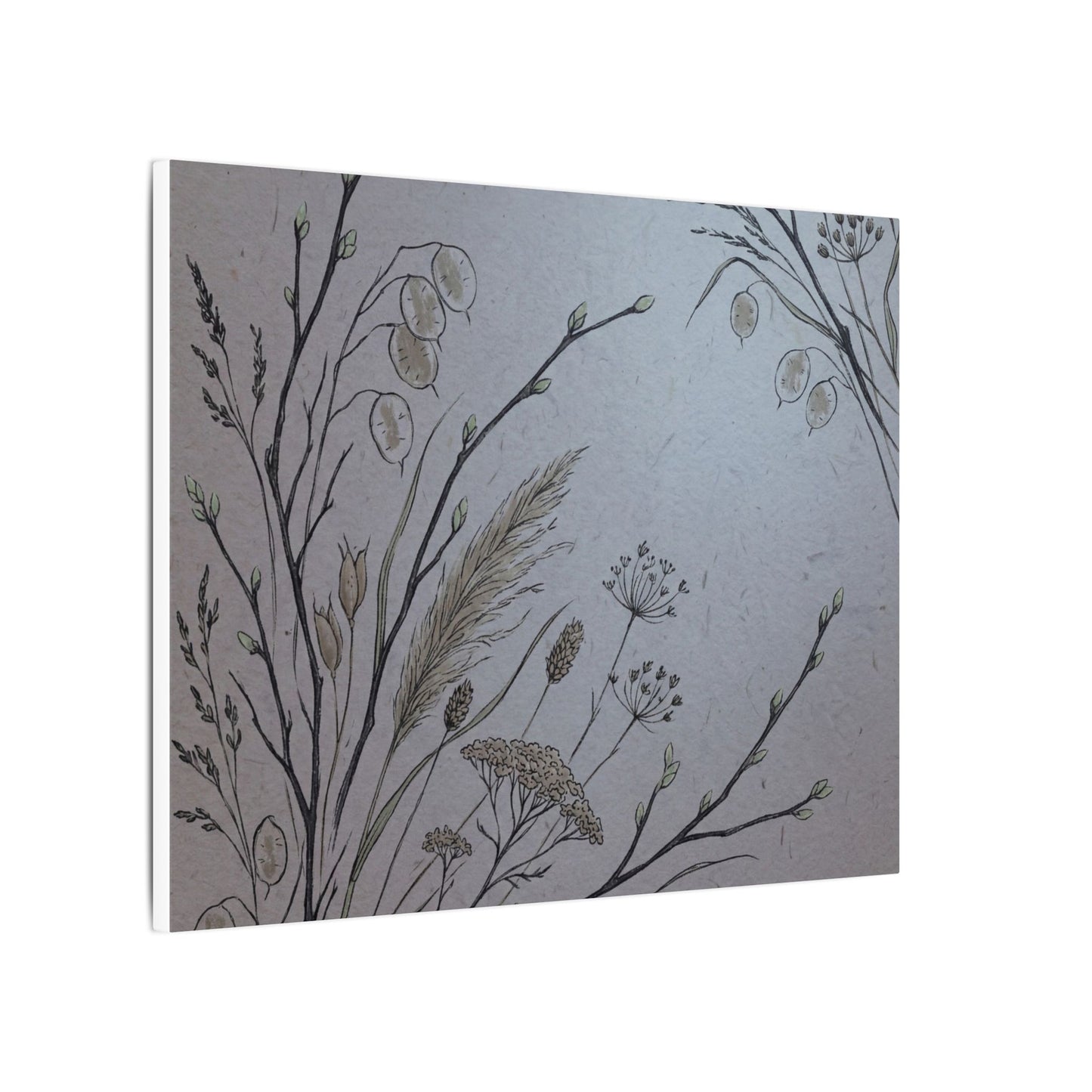 Spring Dried Flowers Japanese Pattern Canvas Art | Cozy Decor