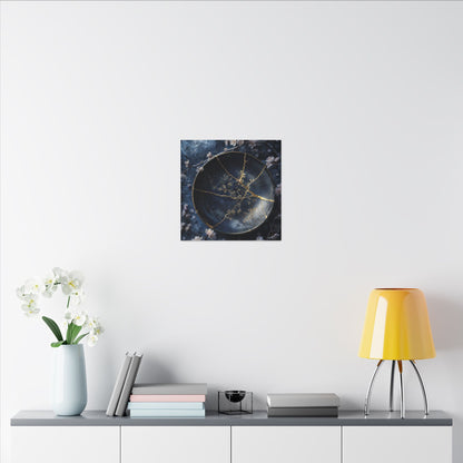 Cherry Blossom Winter Canvas Art | Kintsugi Philosophical Design