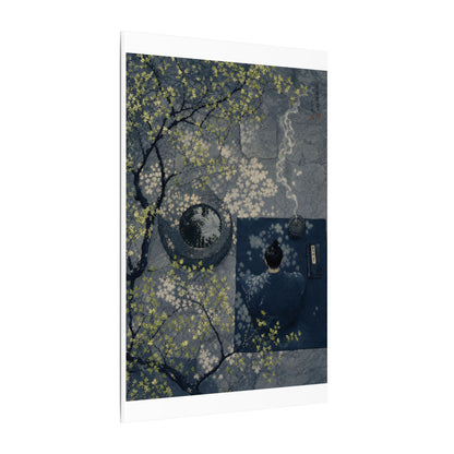 Spring Incense Smoke Ukiyo E Inspired Canvas Art | Tranquil Decor