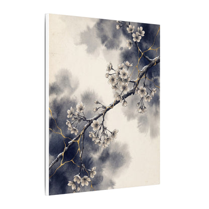Ma Cherry Blossom Canvas Art - Kintsugi Gold Vein