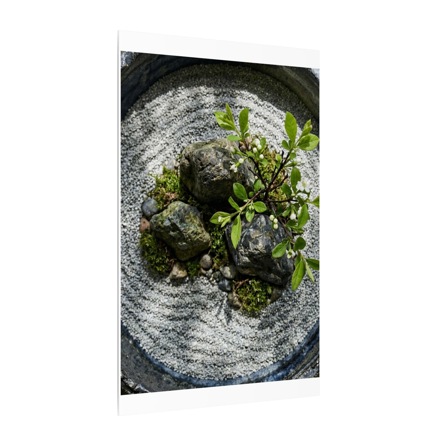 Zen Ceramic Bowl in Dappled | Karesansui Canvas Art