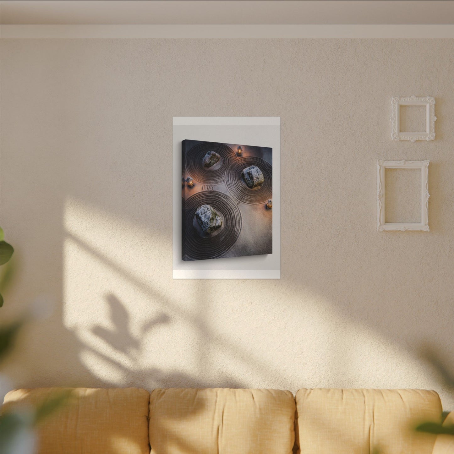 Candlelight Rock Garden Canvas Art - Japandi Ma