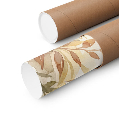 Summer Paper Fold Watercolor Wall Art Print | Cozy Decor