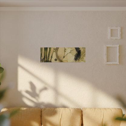 Ink Brushstroke Sumi E Canvas Art | Calm Zen Art