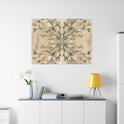 Shibui Shadow Play Canvas Art - Japandi Watercolor