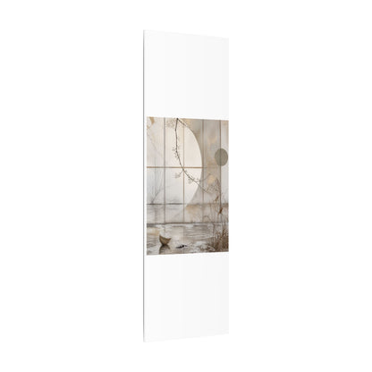 Winter Shoji Screen Japanese Pattern Canvas Art | Elegant Decor
