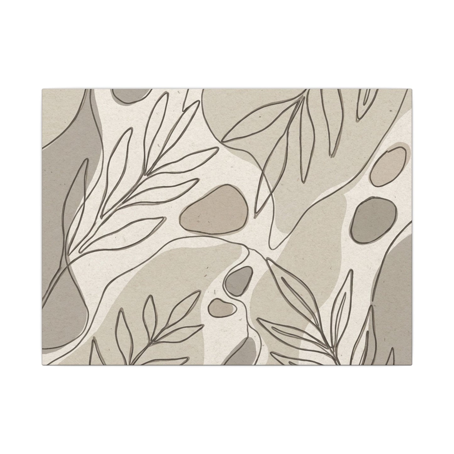 Japandi Minimal Line Canvas Art Art Print