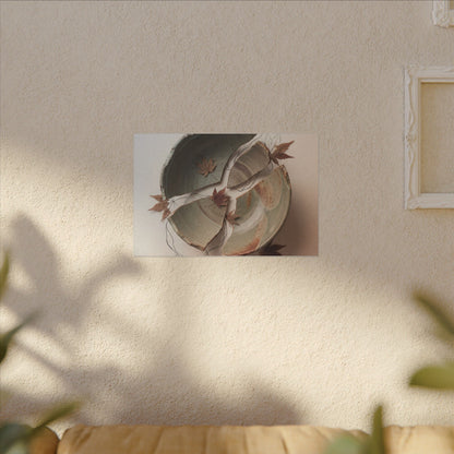 Dawn Ceramic Bowl Canvas Art - Japandi Fukinsei