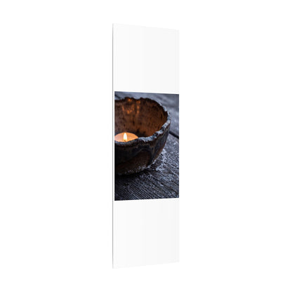 Atmospheric Ceramic Bowl Canvas Art - Moody Minimal Dark Japandi