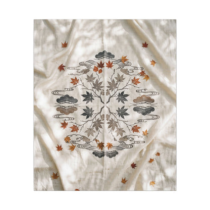 Elegant Silk Drape Canvas Art - Japanese Pattern Japandi