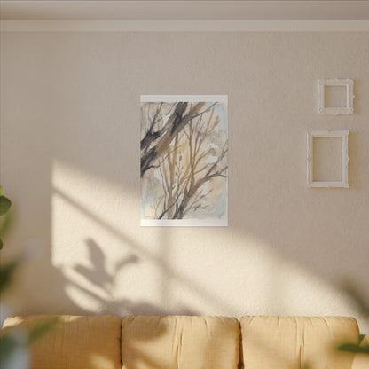Ma Shadow Play Canvas Art - Japandi Watercolor