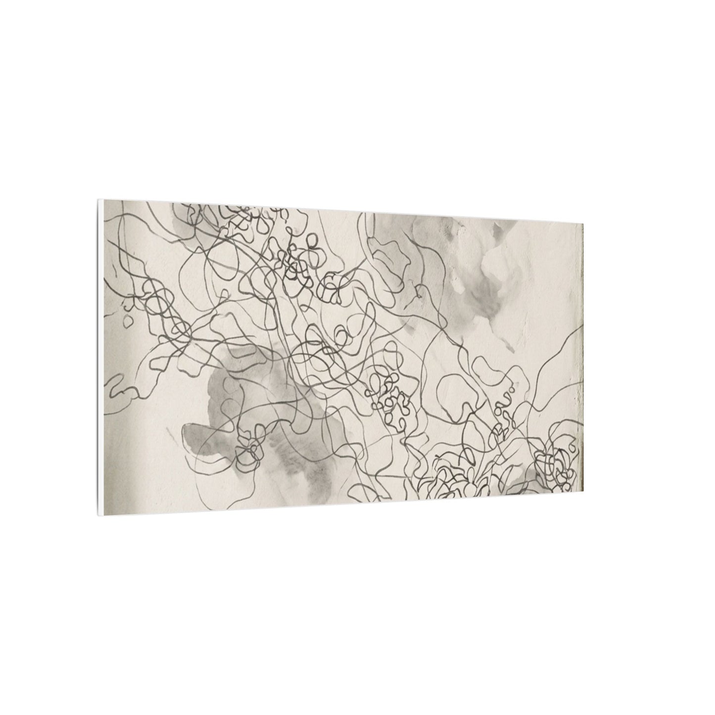 Shadow Play Spring Canvas Art | Dark Japandi Sophisticated Design