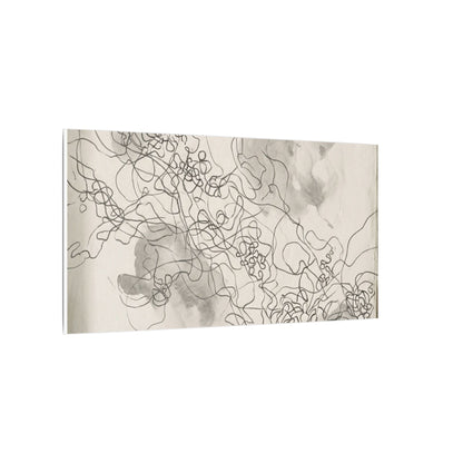 Summer Shadow Play Minimal Line Canvas Art | Earthy Decor