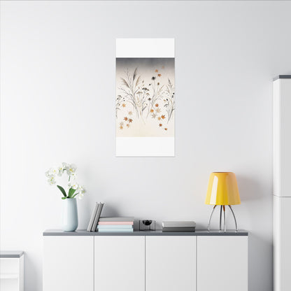 Dawn Dried Flowers Canvas Art - Japandi Kanso