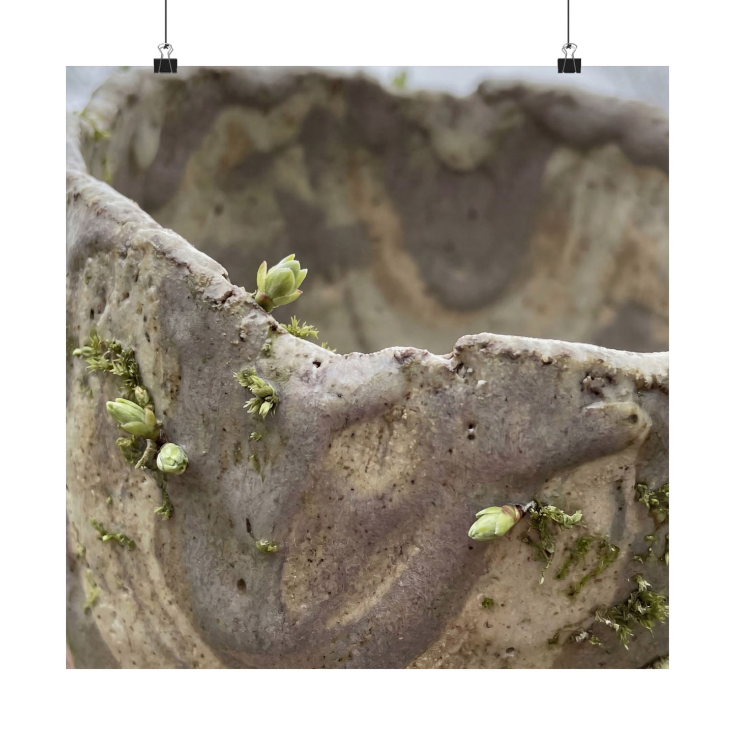 Overcast Ceramic Bowl Wall Art Print - Japandi Fukinsei