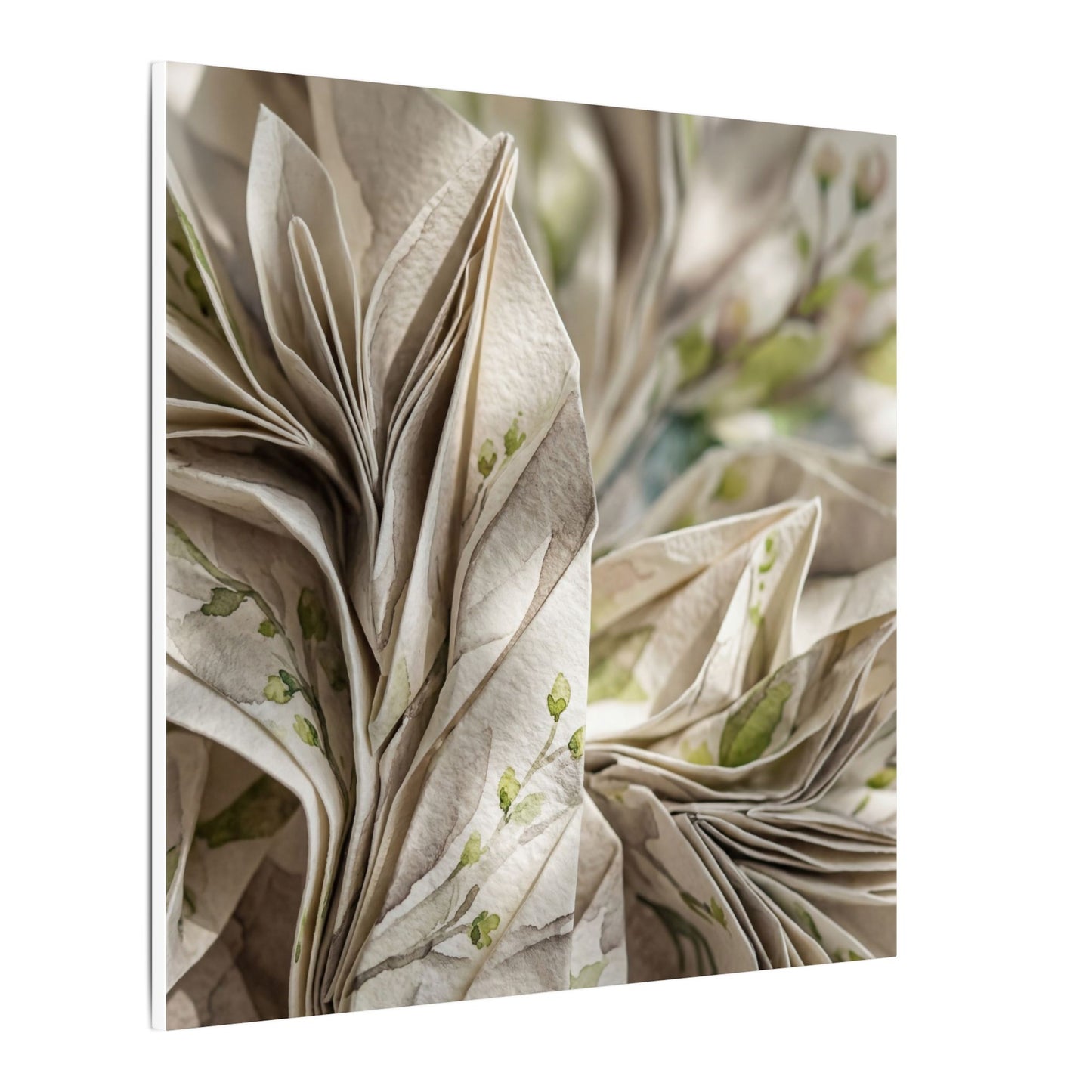 Fukinsei Paper Fold Canvas Art - Japandi Watercolor