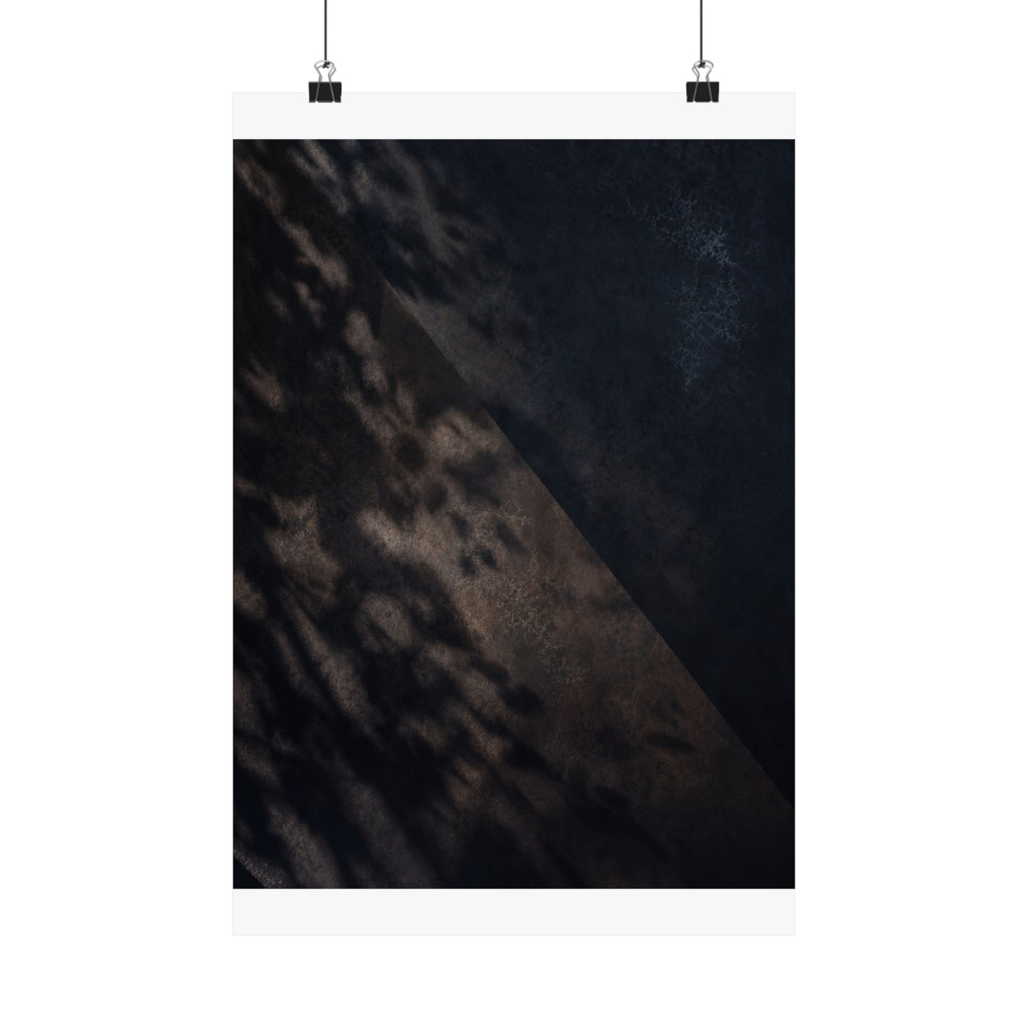 Moody Shadow Play Wall Art Print - Moody Minimal Dark Japandi