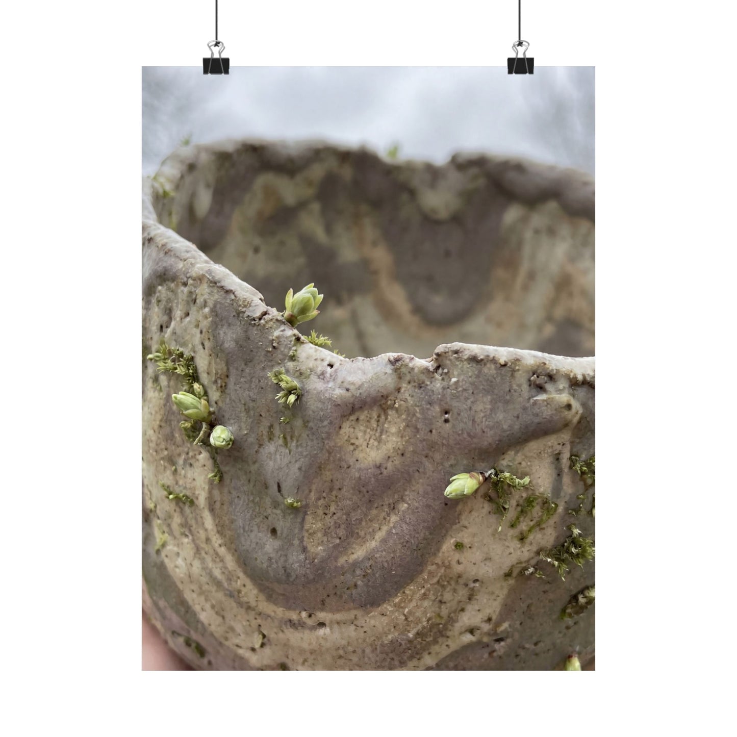 Overcast Ceramic Bowl Wall Art Print - Japandi Fukinsei