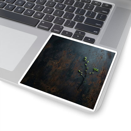 Spring Rust Patina Moody Minimal Sticker | Moody Decor
