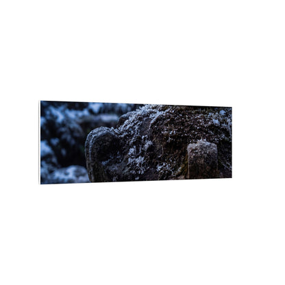 Moody Stone Lantern Canvas Art - Shadow Zen Dark Japandi