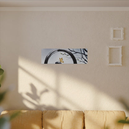 River Stones Spring Canvas Art | Zen Peaceful Design